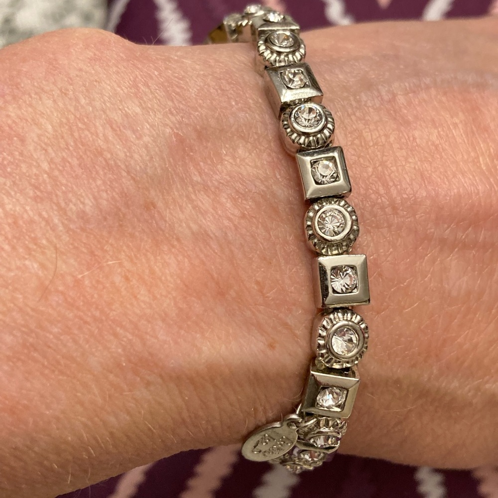 Vintage Signed cookie Lee stretch tennis bracelet